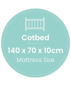 Premium Dual Core+ Cotbed Mattress & Anti-Allergy Quilted Mattress Protector Bundle