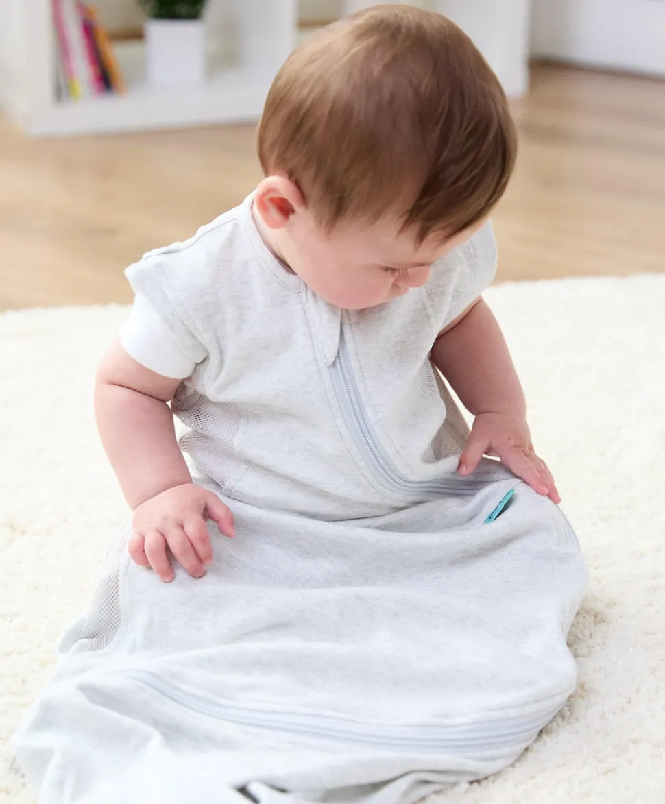Purflo Cuddle to Sleep Bag 3-12 Months (0.5 Tog) - Minimal Grey