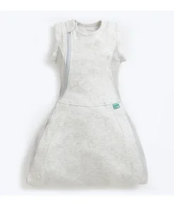 Purflo Swaddle to Sleep Bag 0-4 Months (0.5 Tog) - Minimal Grey