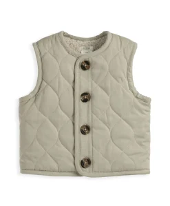 Quilted Gilet - Beige