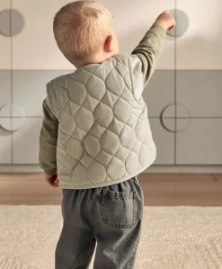 Quilted Gilet - Beige