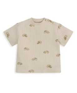 Rhino Ribbed T-Shirt & Trousers Outfit Set