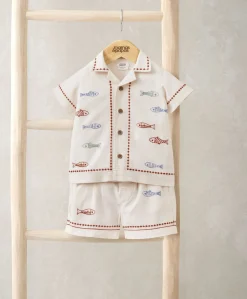 Sardine Linen Top & Shorts Set