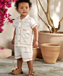 Sardine Linen Top & Shorts Set