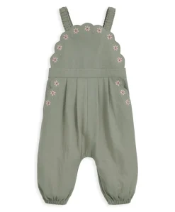 Scalloped Dungarees & Headband Set