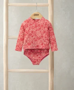 Seahorse Long Sleeve Swim Top and Bottoms