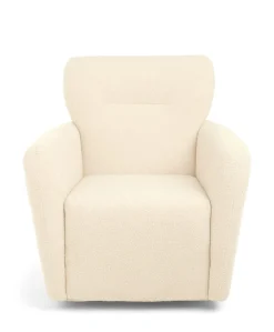 Settle Swivel Nursing Chair - Off White Boucle