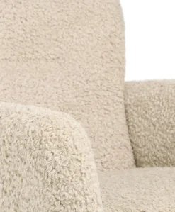 Settle Swivel Nursing Chair & Stool - Biscuit Teddy