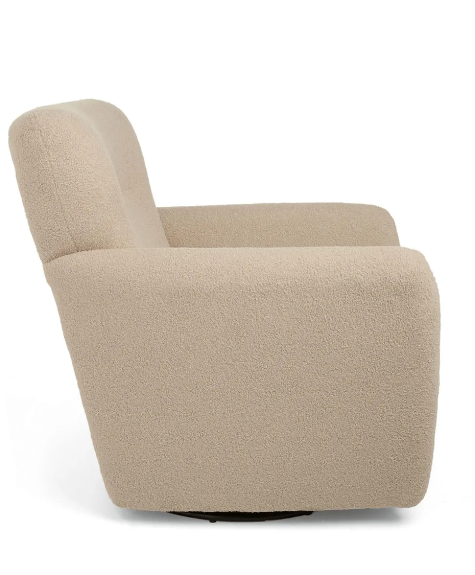 Settle Swivel Nursing Chair & Stool - Oatmeal Boucle