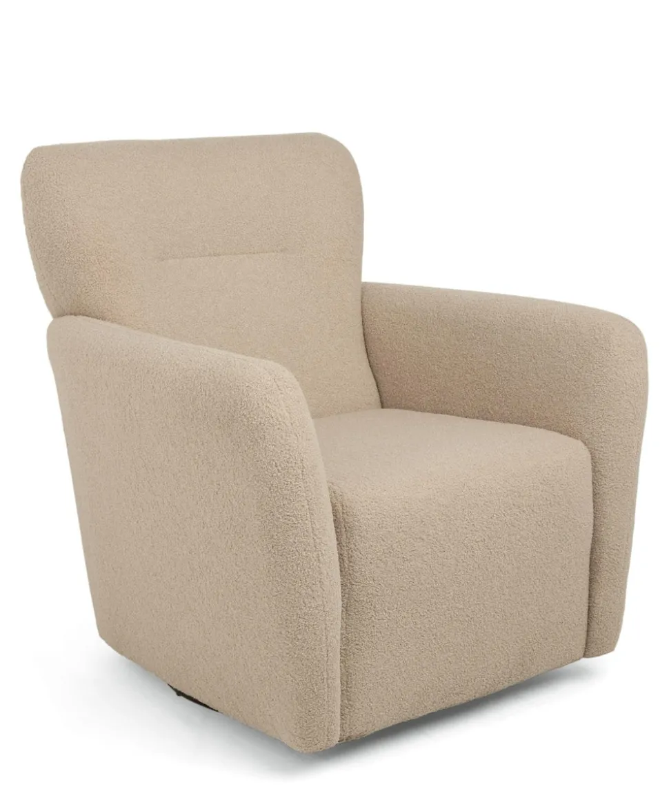 Settle Swivel Nursing Chair & Stool - Oatmeal Boucle