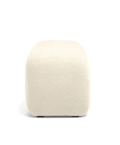Settle Swivel Nursing Chair & Stool - Off White Boucle
