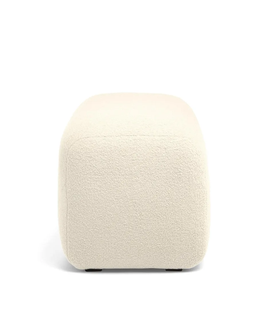 Settle Swivel Nursing Chair & Stool - Off White Boucle