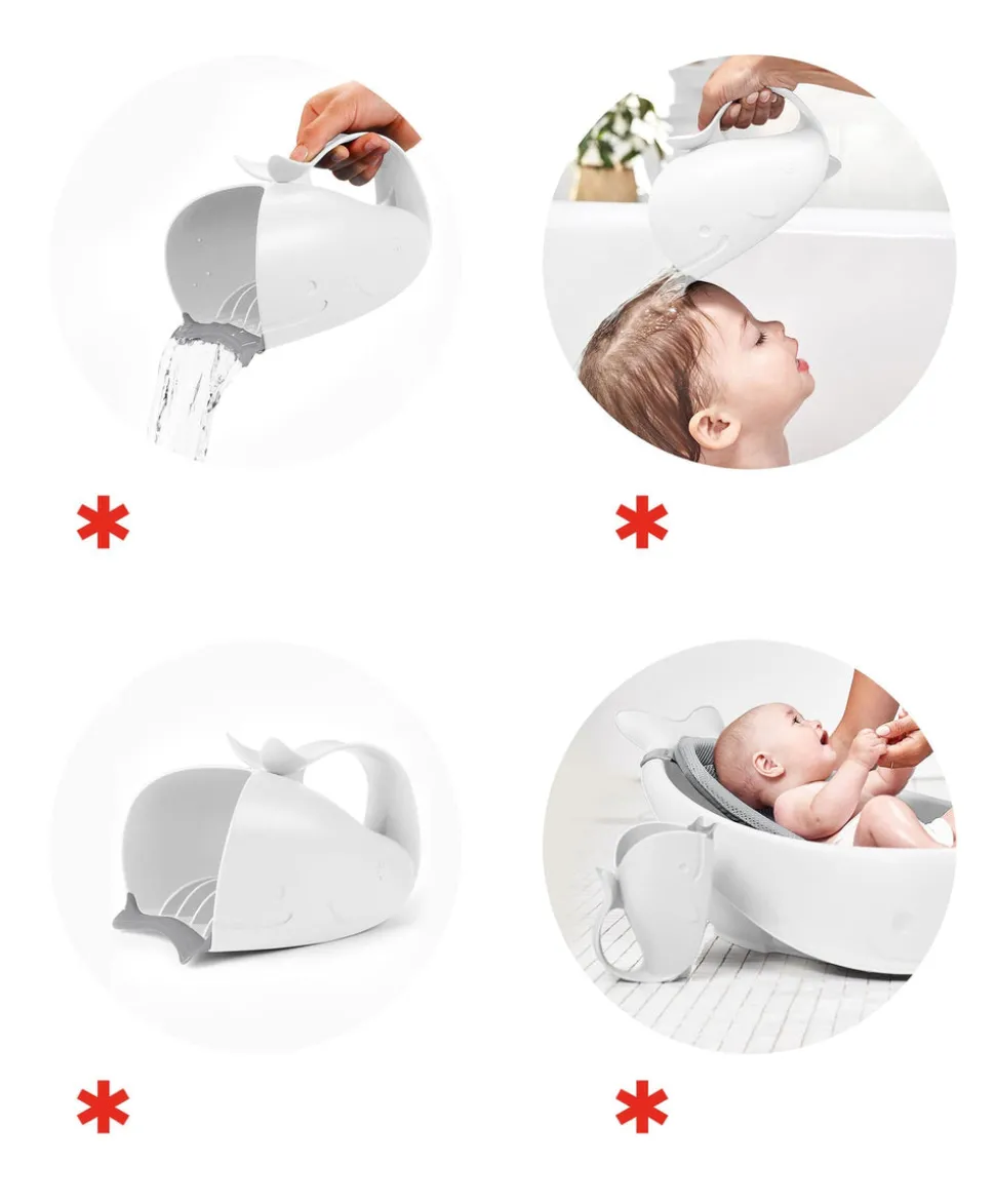 SkipHop Moby Bath Rinser - White