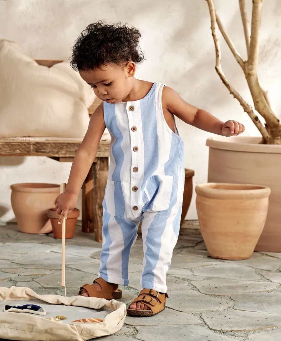 Slouchy Striped Romper