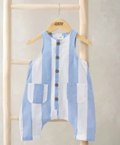 Slouchy Striped Romper