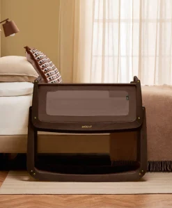 SnuzPod 5 Bedside Crib - Chocolate