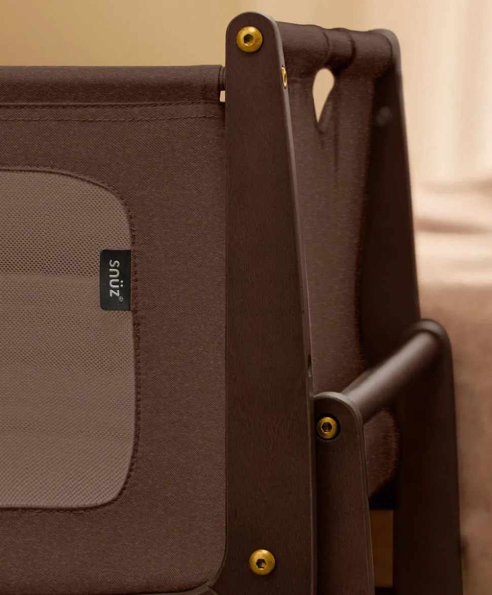SnuzPod 5 Bedside Crib - Chocolate