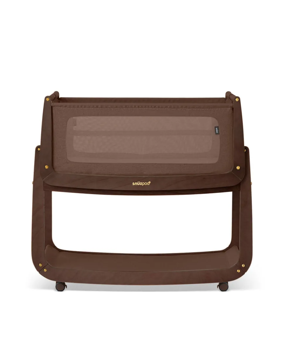 SnuzPod 5 Bedside Crib - Chocolate