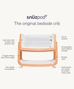 SnuzPod 5 Bedside Crib - Mocha