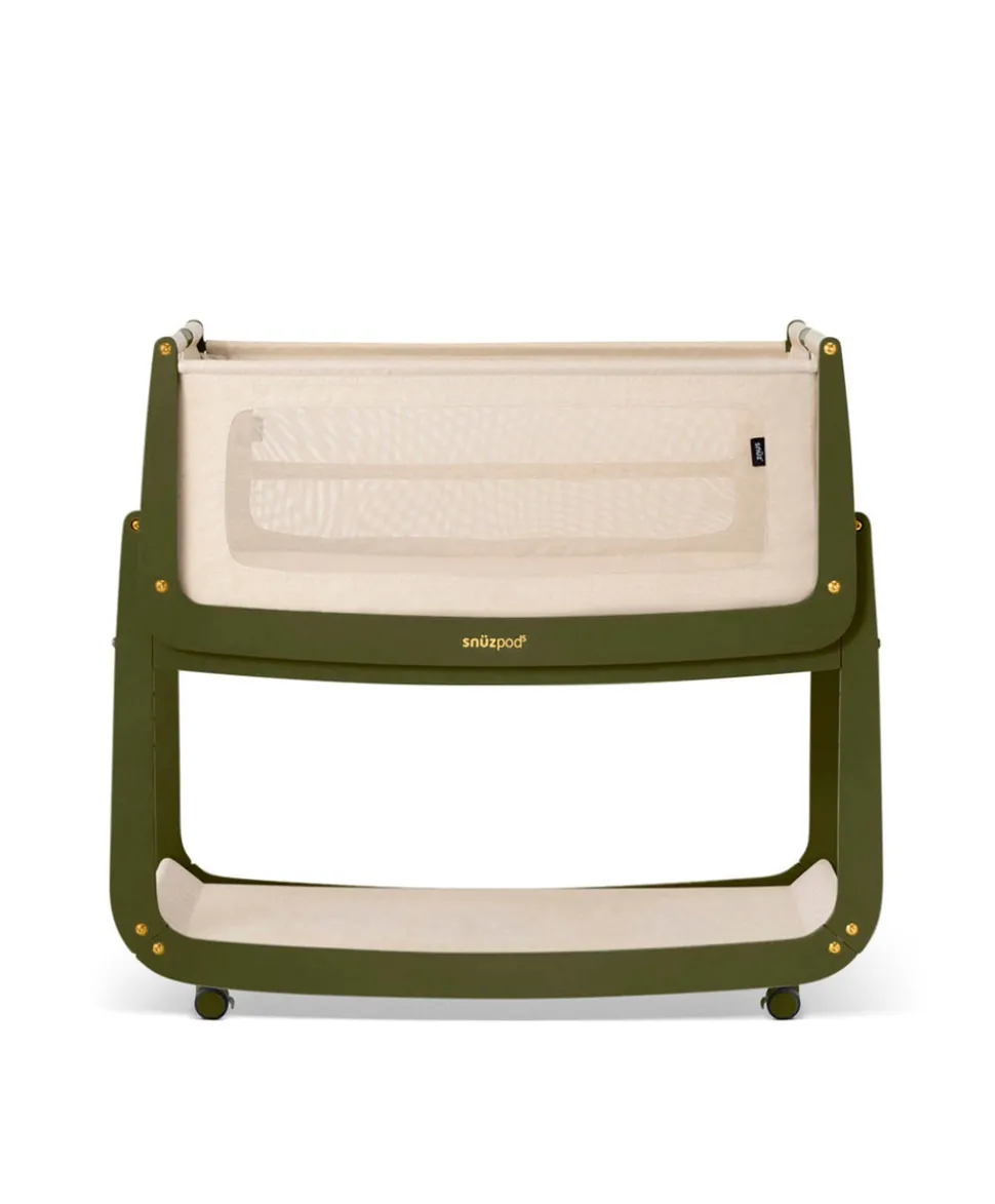 SnuzPod 5 Bedside Crib - Olive