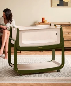 SnuzPod 5 Bedside Crib - Olive
