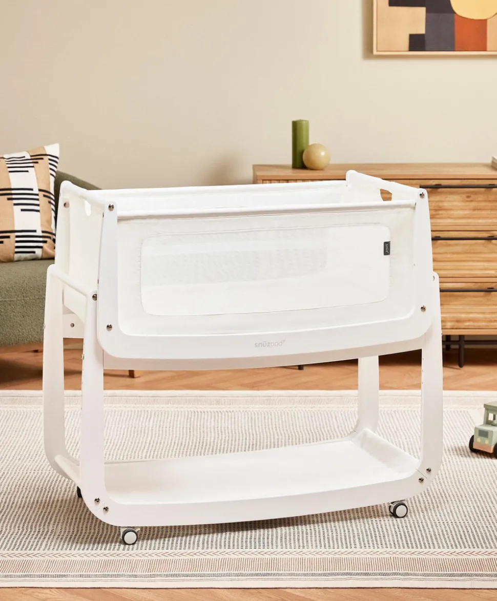 SnuzPod 5 Bedside Crib - White