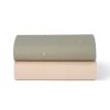 Snuz Twin Pack Crib Sheets - Sage Cross