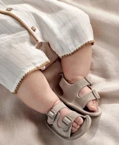 Stone Suede Sandals