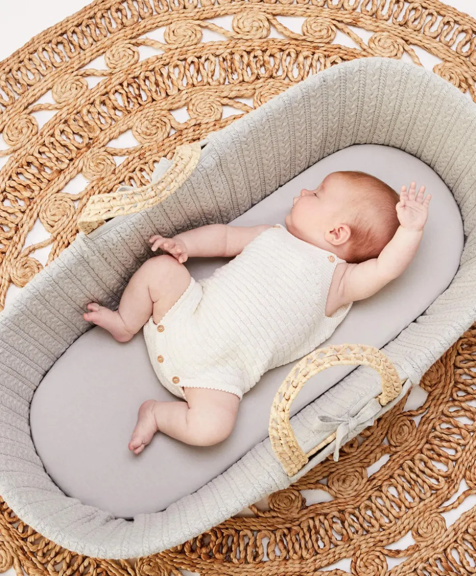The Little Green Sheep Waterproof Moses Basket & Pram Mattress Protector