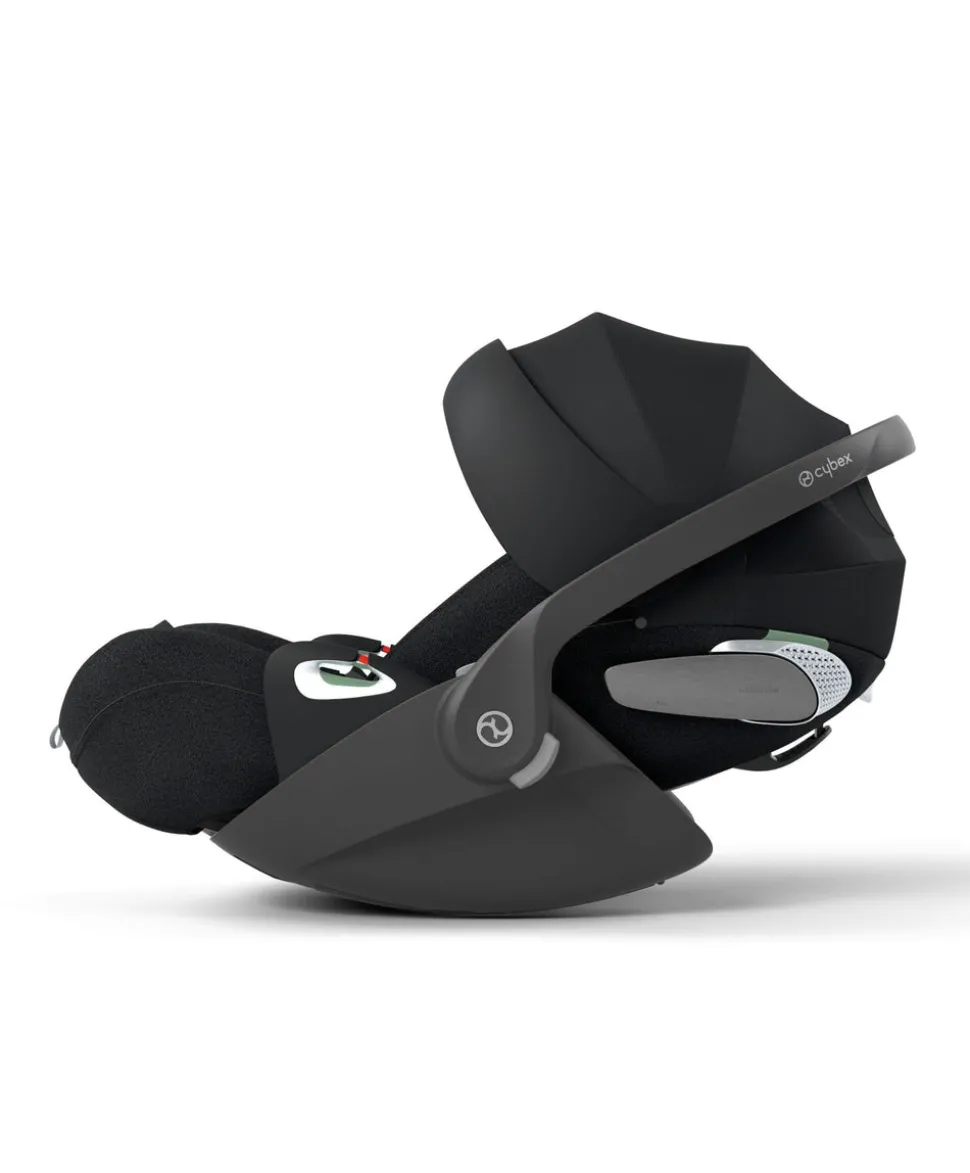 Vardo Complete Pushchair Bundle with Cybex Cloud T+ i-Size Rotating Baby Car Seat & Base (9 Pieces) - Shell