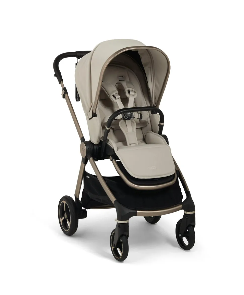 Vardo Complete Pushchair Bundle with Cybex Cloud T+ i-Size Rotating Baby Car Seat & Base (9 Pieces) - Shell