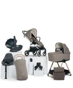 Vardo Complete Pushchair Bundle with Cybex Cloud T i-Size Rotating Baby Car Seat & Base (9 Pieces) - Heritage