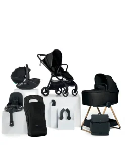 Vardo Complete Pushchair Bundle with Maxi-Cosi Pebble 360 Pro² Car Seat & Base (9 Pieces) - Noir