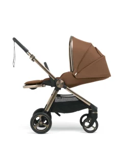 Vardo Pushchair Ultimate Newborn Bundle with Cybex Cloud T i-Size Rotating Baby Car Seat & Base (14 Pieces) - Nutmeg