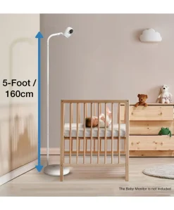 VTech RM5766HD Smart Video Baby Monitor & Camera Floorstand - White
