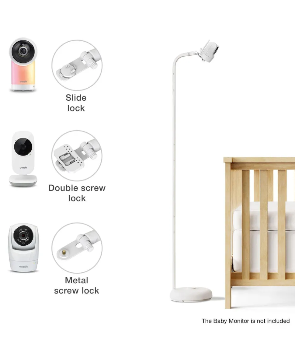 VTech RM5766HD Smart Video Baby Monitor & Camera Floorstand - White