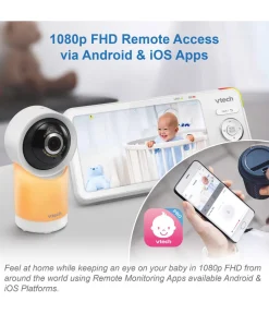 VTech RM5766HD Smart Video Baby Monitor & Camera Floorstand - White