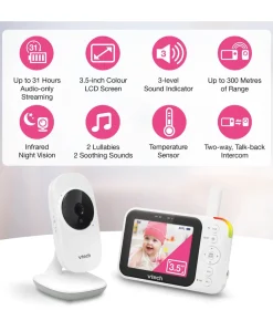 VTech VM4252 3.5 Inch Video Monitor - White