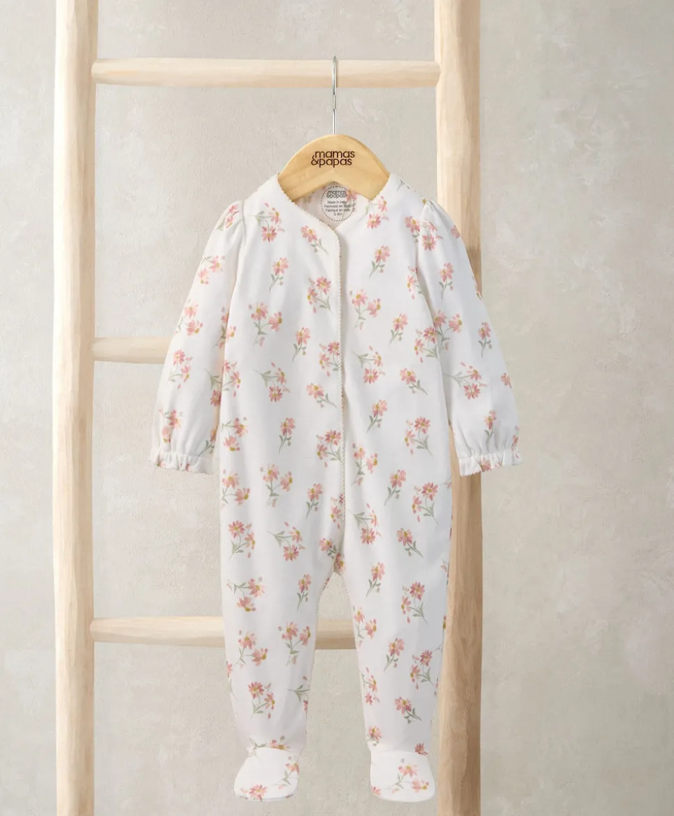 Watercolour Daisy Sleepsuit