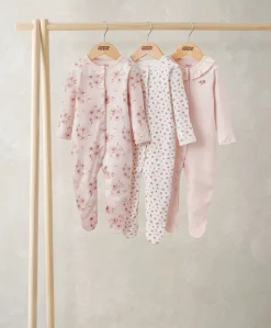Watercolour Sleepsuits (Pack of 3)