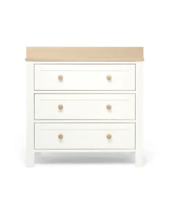 Wedmore 3 Piece Cotbed Range with Dresser Changer & Wardrobe - White/Oak