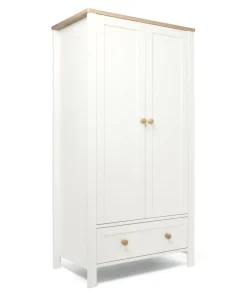 Wedmore 3 Piece Cotbed Range with Dresser Changer & Wardrobe - White/Oak