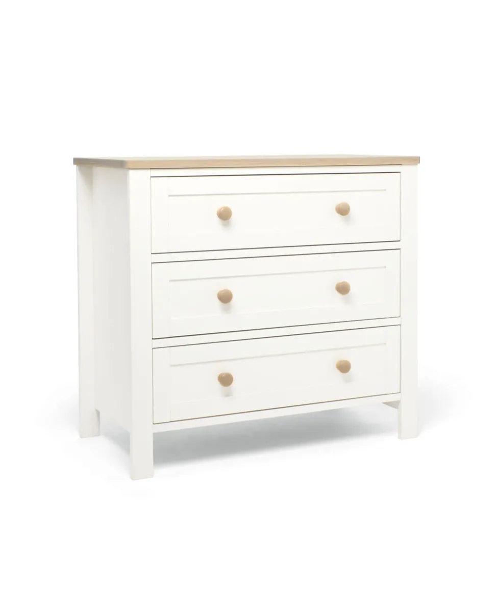 Wedmore 3 Piece Cotbed Range with Dresser Changer & Wardrobe - White/Oak