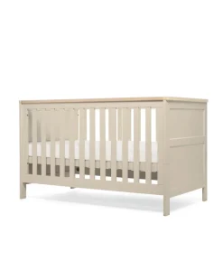 Wedmore 3 Piece Cotbed Range with Dresser Changer & Wardrobe - Cashmere/Oak