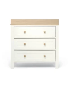 Wedmore 3 Piece Cotbed Range with Premium Dual Core Mattress - White/Oak
