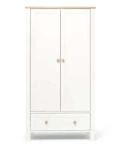 Wedmore 3 Piece Cotbed Range with Premium Dual Core Mattress - White/Oak