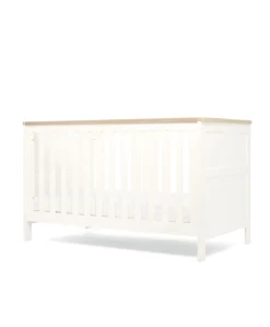 Wedmore 3 Piece Cotbed Range with Premium Dual Core Mattress - White/Oak