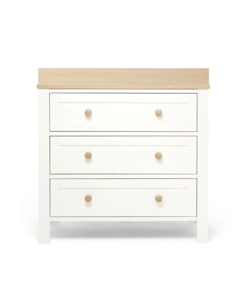Wedmore 2 Piece Cotbed Set with Dresser Changer - White/Oak