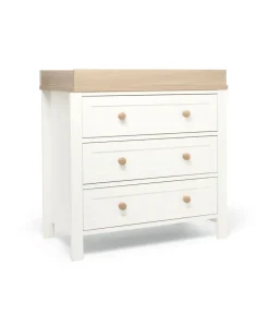 Wedmore 2 Piece Cotbed Set with Dresser Changer - White/Oak