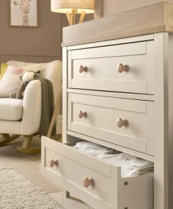 Wedmore 2 Piece Cotbed Set With Dresser Changer - Cashmere/Oak